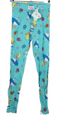 Nové - Dámske svetlomodré legíny s Alenkou Primark