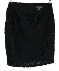 Dámska čierna čipková minisukňa Primark