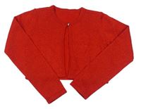 Červené trblietavé svetrové bolerko St. Bernard