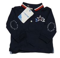 Nové- Tmavomodré polo triko s hvězdou a čísly Mayoral