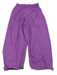Fialové šušťákové nepromokavé nohavice Mountain Warehouse