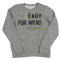 Sivá mikina s nápisom Pepperts