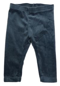 Tmavomodré plyšové legíny Lupilu