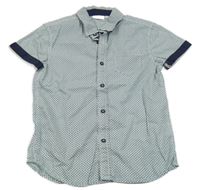 Bílo-modrá puntíkatá košile kids