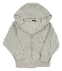 Sivá melírovaná prepínaci mikina s kapucňou George