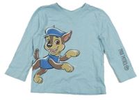 Světlemodré triko s Tlapkovou patrolou Nickelodeon