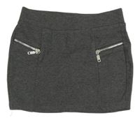 Sivá tepláková sukňa CrashOne