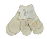 Nové - 2 x ponožky - smetanové s číslem + smetanové s potiskem Primark