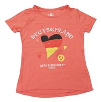 Červené tričko so srdcem - Německo EURO 2016