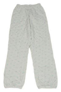 Bílo-modré vzorované pyžamové kalhoty H&M