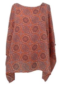 Dámska ružová blúzková á tunika so vzorom Tom Tailor