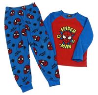Modro-červené fleecové pyžama so Spidermanem Marvel