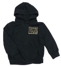 Čierna mikina s nápisom a kapucňou George