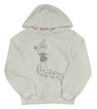 Biela mikina s vílou a kapucňou S. Oliver