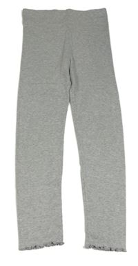 Sivé rebrované legíny George