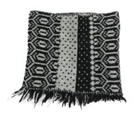 Šedo-černý vzorovaný pletený nákrčník Next