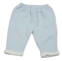 Světlemodré vzorované tepláky 