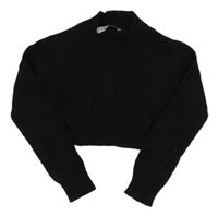 Černé pletené bolérko