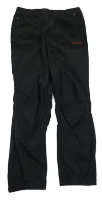 Černé šusťákové kalhoty Align