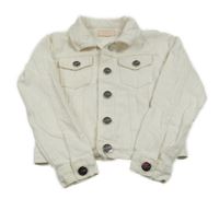 Biela rifľová crop bunda Lipsy London