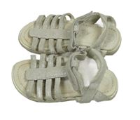 Šedé třpytivé páskové sandály Primigi vel.27