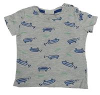 Sivé tričko so skejty Impidimpi