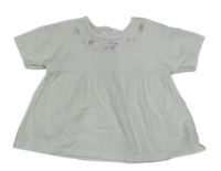 Bílá halenka s kytičkami Dunnes