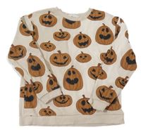 Béžová mikina s dýněmi H&M