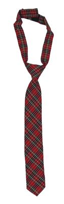 Červeno-barevná kostkovaná kravata Next
