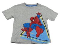 Šedé melírované tričko se Spider-manem M&S