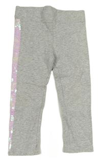 Sivé legíny s flitrami H&M