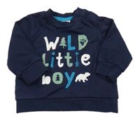 Tmavomodrá mikina s nápisem C&A