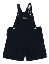 Tmavomodré menšestrové podšité na traké kraťasy Thomas Bown