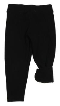 Černé zateplené legíny Primark