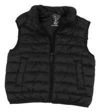 Čierna šušťáková prešívaná zateplená vesta Primark