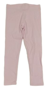 Svetloružové rebrované legíny Next