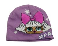 Lila pletená čepice L.O.L. Surprise