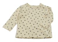 Béžové triko se srdíčky Topomini