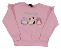 Světlerůžová mikina Squishmallows