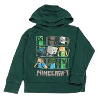 Tmavozelená mikina Minecraft s kapucí Next