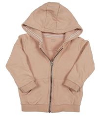 Broskvová prepínaci mikina s kapucňou M&S