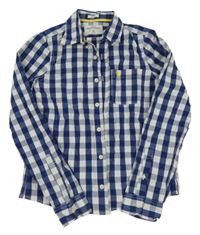Tmavomodro-bílá kostkovaná košile Abercrombie&Fitch