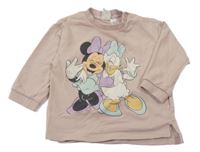 Svetloružová mikina s Minnie a Daisy H&M