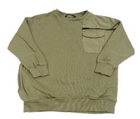 Khaki dlouhá oversize mikina George