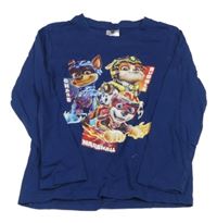 Tmavomodré triko s PAW PATROL nickelodeon