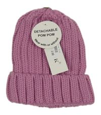 Nové - ružová rebrovaná pletená čapica Toskatok