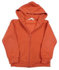 Tmavooranžová prepínaci mikina s kapucňou H&M