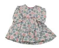 Nové - smetanové manšestrové šaty s větvičkami absorba