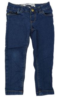 Tmavomodré skinny teplákové rifle Denim Co.