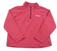 Tmavoružová fleecová funkčná mikina s logom REGATTA